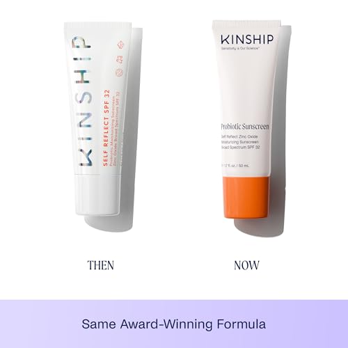 Kinship Self Reflect application swatch demonstrating blendable, non-greasy finish.