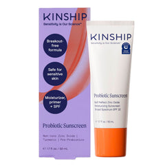 Kinship Self Reflect sunscreen bottle with lightweight, hydrating SPF 32 protection.