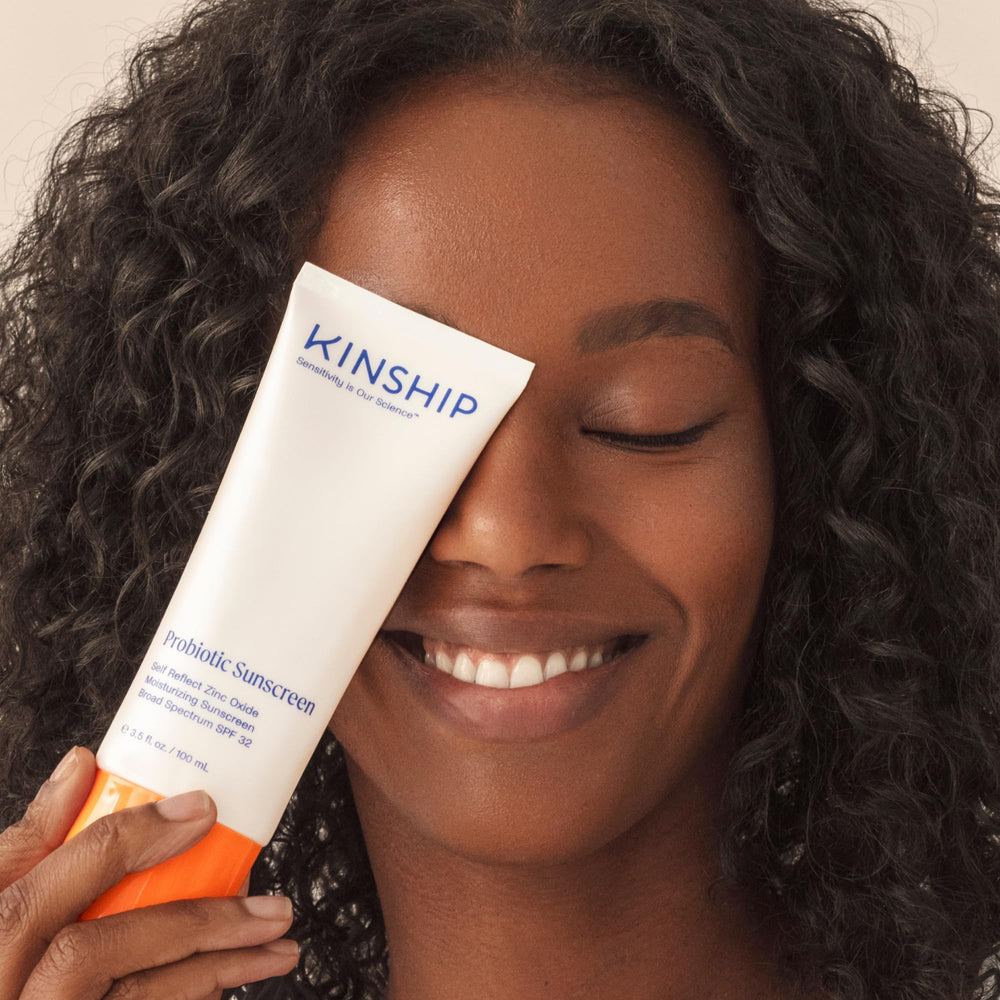 Kinship Self Reflect enriched with turmeric and Kinbiome for nourished skin.