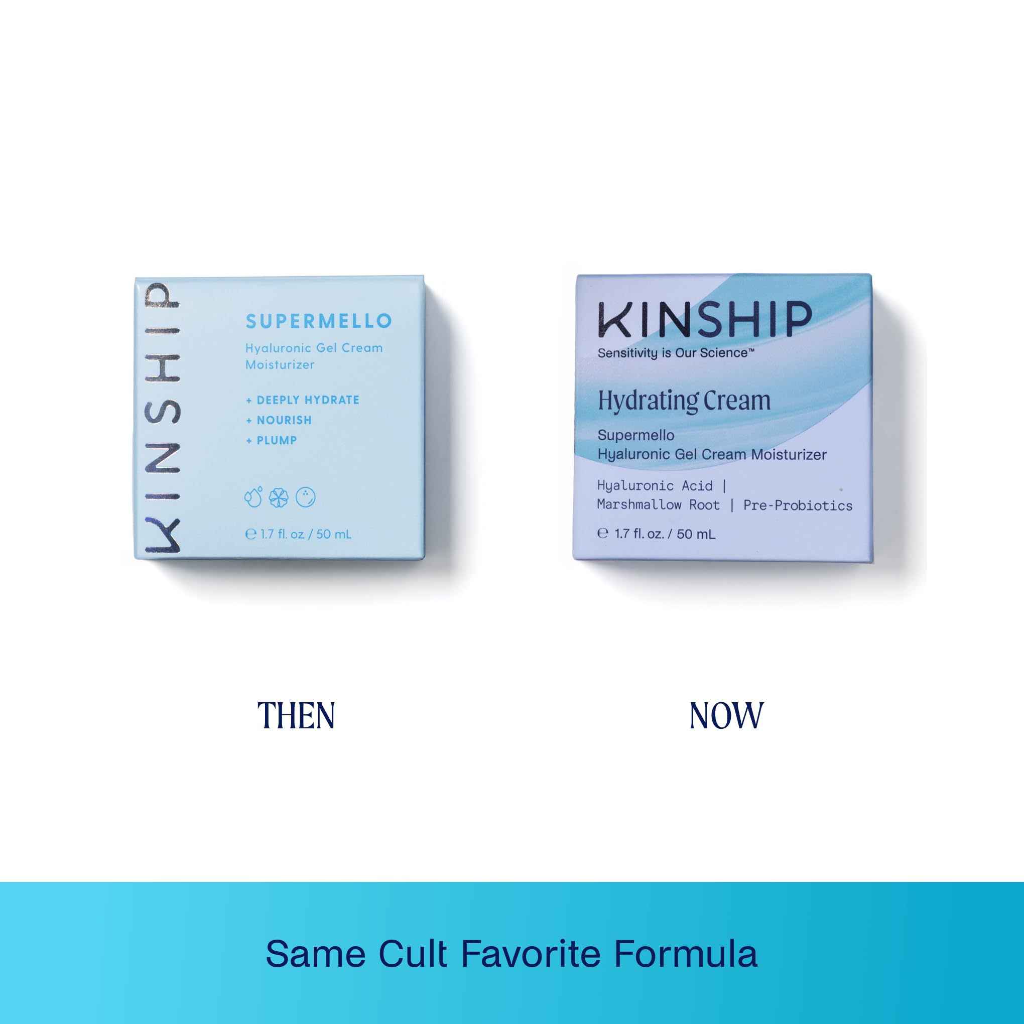 Kinship Supermello skin-application demonstrates gentle massage into clean skin