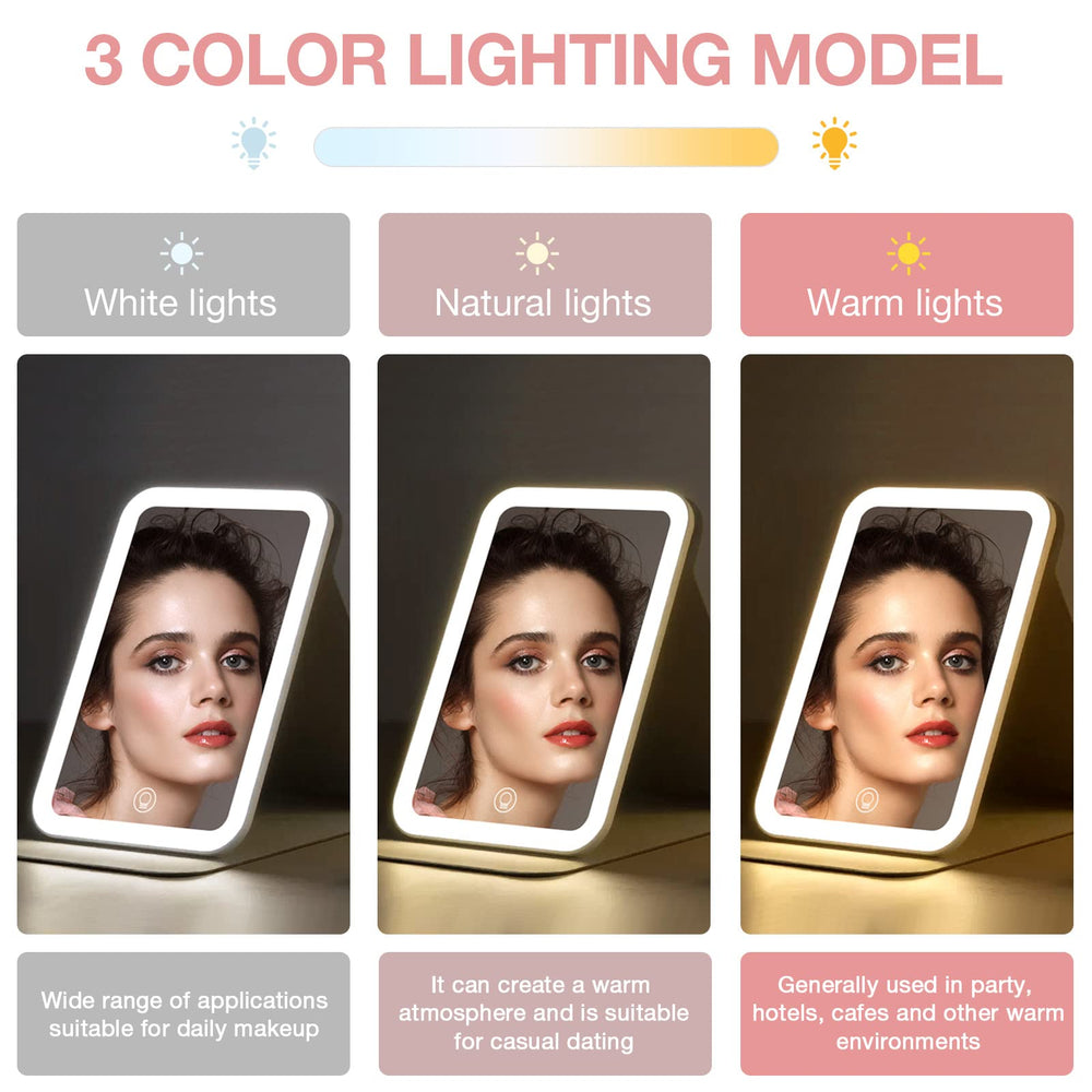 Kintion 360-degree rotation mirror for portrait or landscape views.