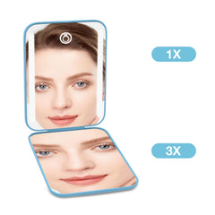 Kintion mirror with 3-color lights provides accurate color under various lighting.