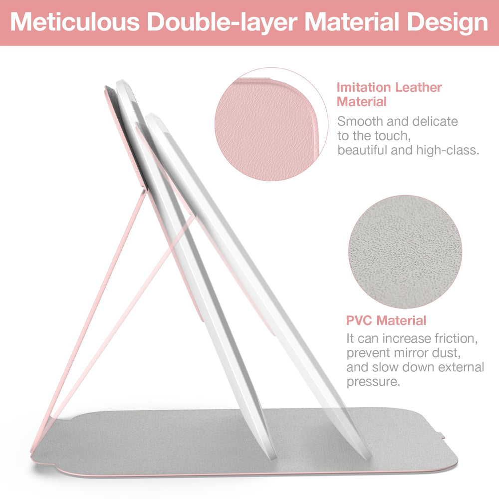 Kintion pink vanity mirror blends style with practical lighting for home or travel.