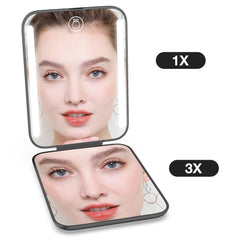 Kintion pocket mirror rechargeable battery powering portable makeup sessions away from outlets.