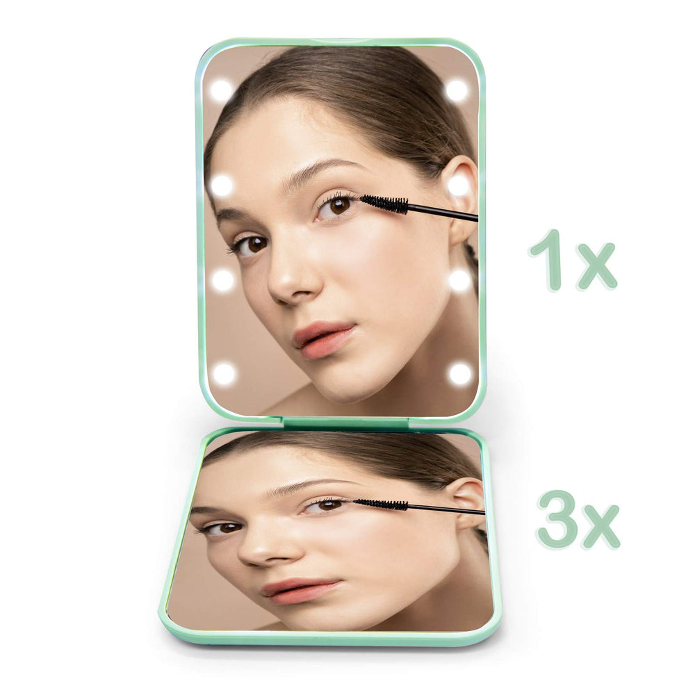 Kintion pocket mirror compact design fits purses for quick touchups.