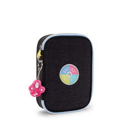 Kipling 100 Pens Fc Case elastic loops organize pencils and brushes efficiently.