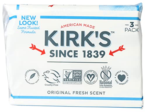 Kirk's Natural Castile Soap Original foam lather creating gentle suds.