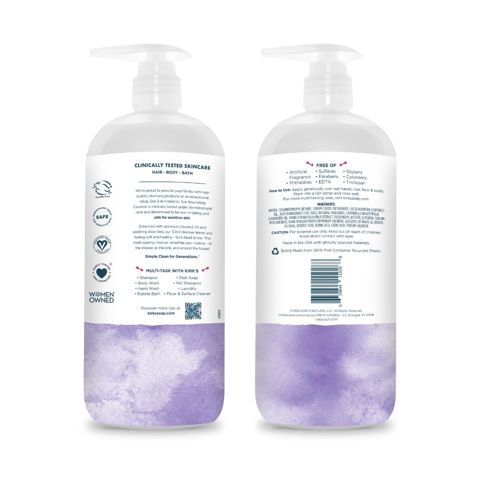 Kirk's creamy lather closeup for gentle daily cleansing