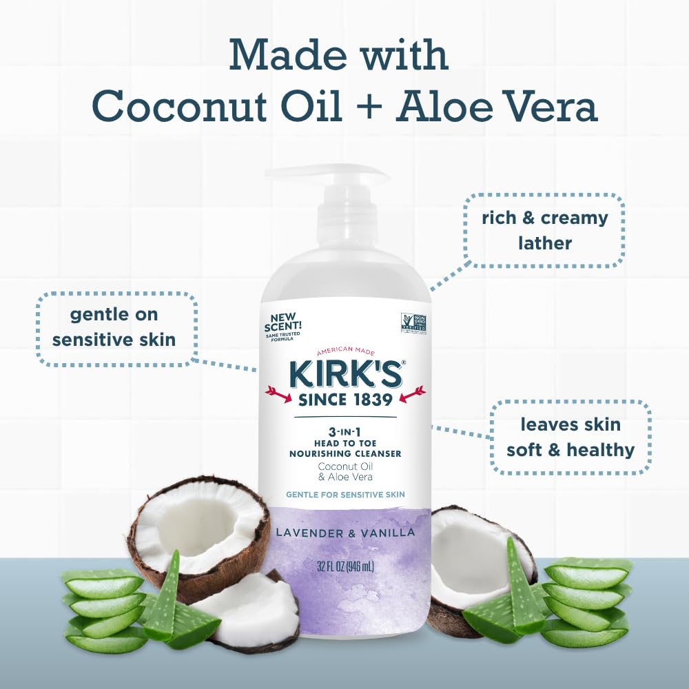 Kirk's sensitive-skin-friendly formula protects the whole family