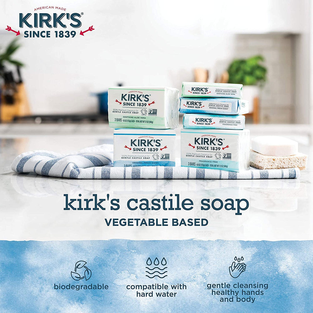 Uso-ducha: Kirks Coco Original para higiene diaria sin irritantes