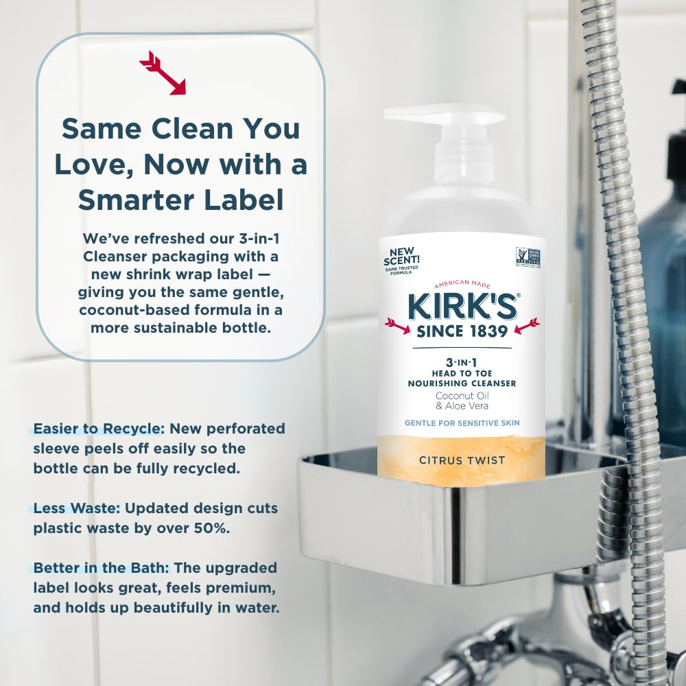 Kirk's brand heritage photo highlighting women-owned American-made roots