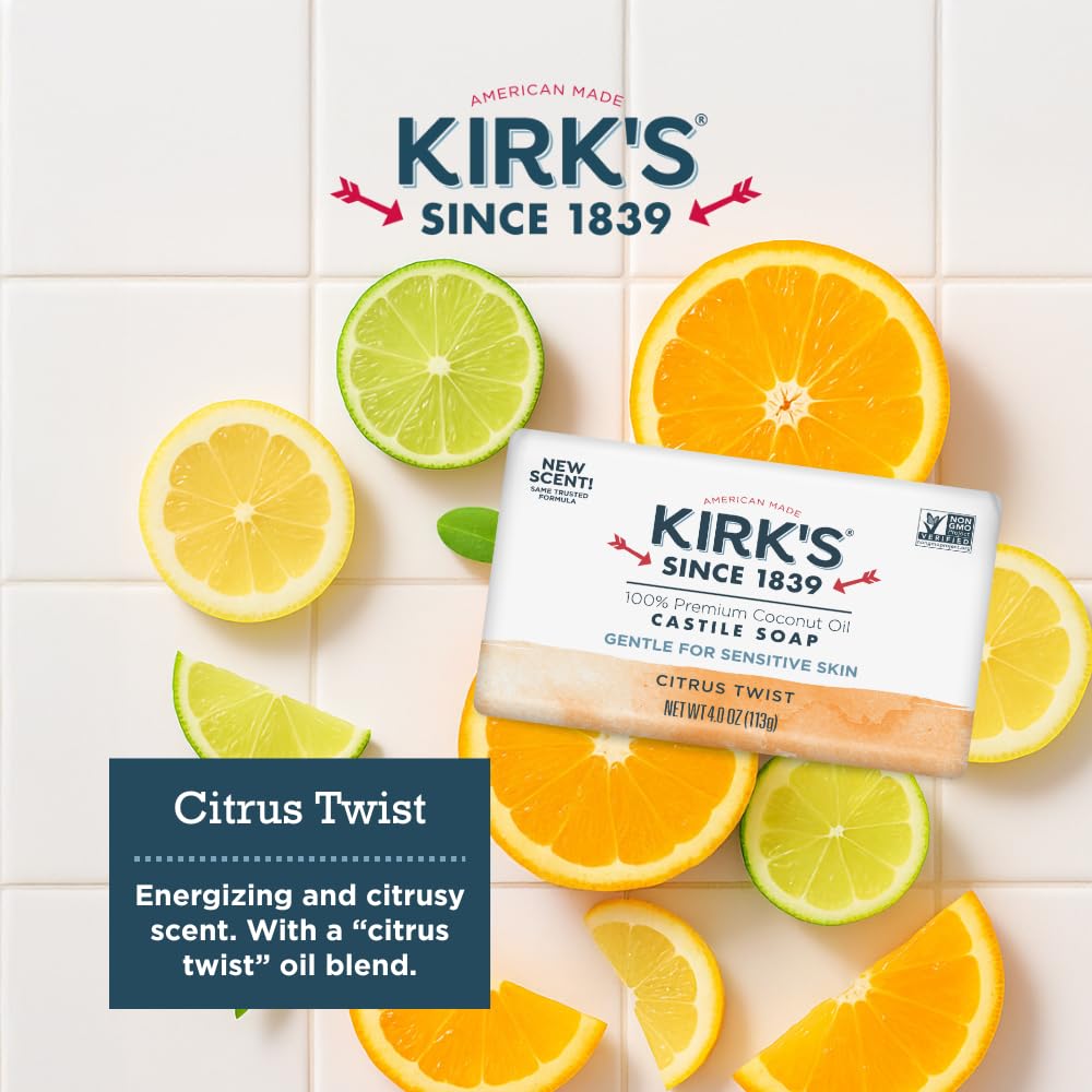 Kirks made-in-USA heritage banner emphasizes long-standing family-owned production.