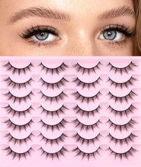 Kiromiro false lashes 16mm natural look for everyday wear and easy application.