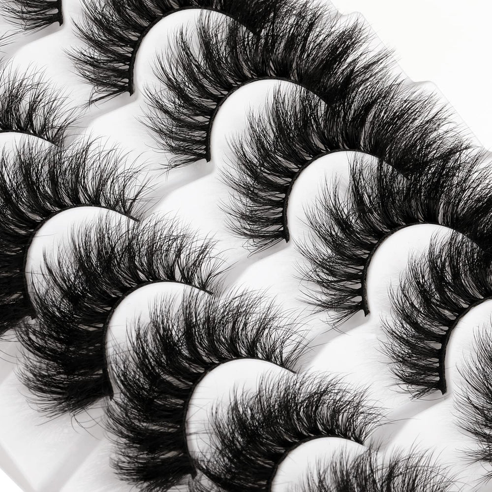 Kiromiro wispy faux mink lashes 34mm cotton band comfortable all-day wear.