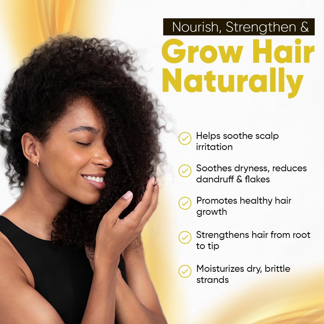 Kisii Jamaican Black Castor Oil being applied to hair for nourishment.