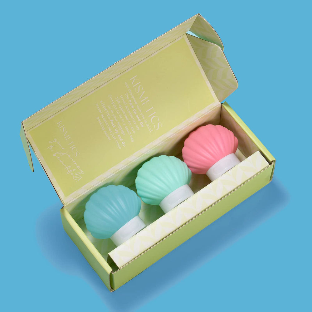 KISMETICS leak-proof containers tested on planes and luggage environments