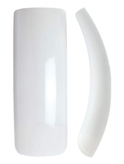 Kiss 100 acrylic plain full-cover nails long length deliver durable wear for dramatic looks.