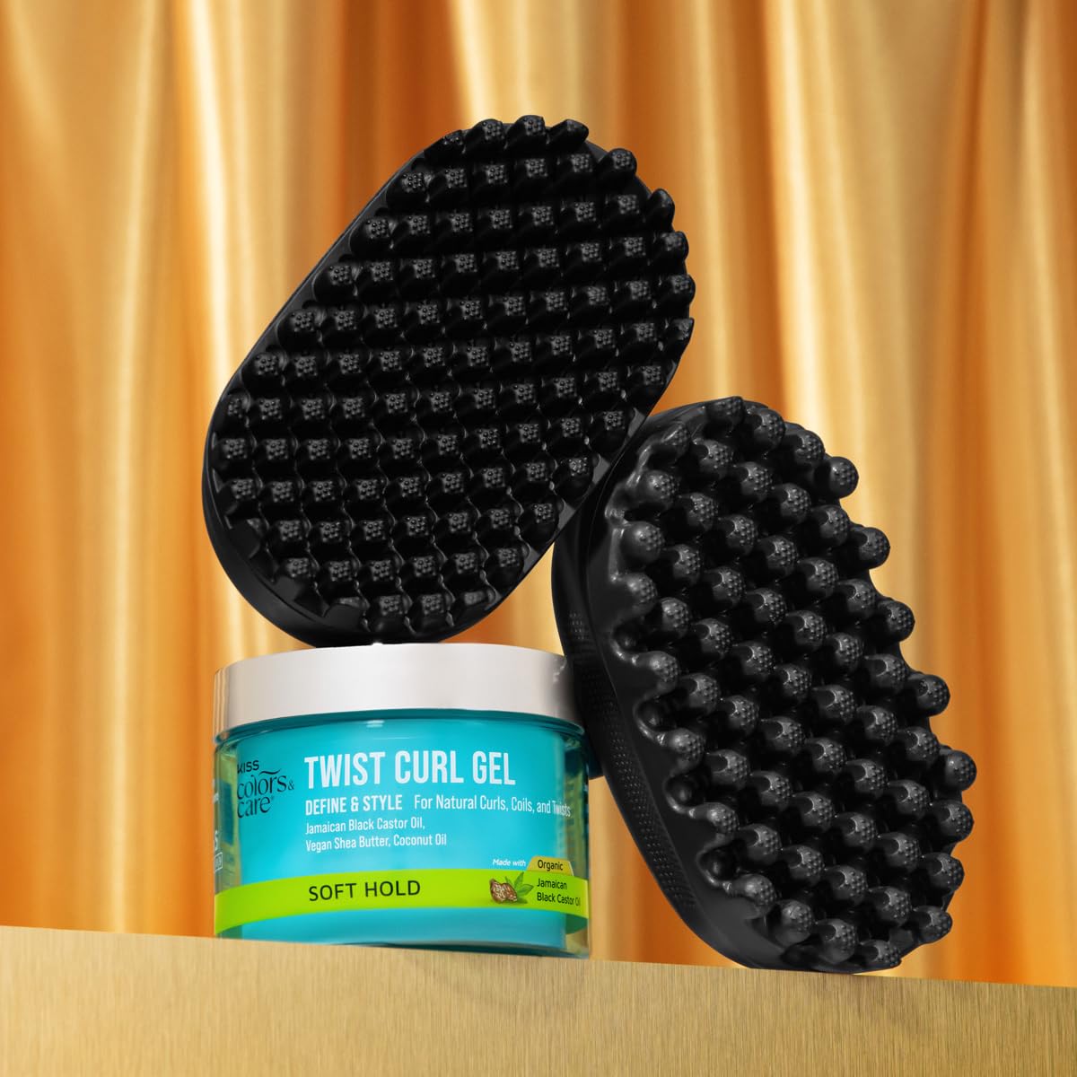 KISS Colors & Care Twist King non-absorbent surface for faster drying