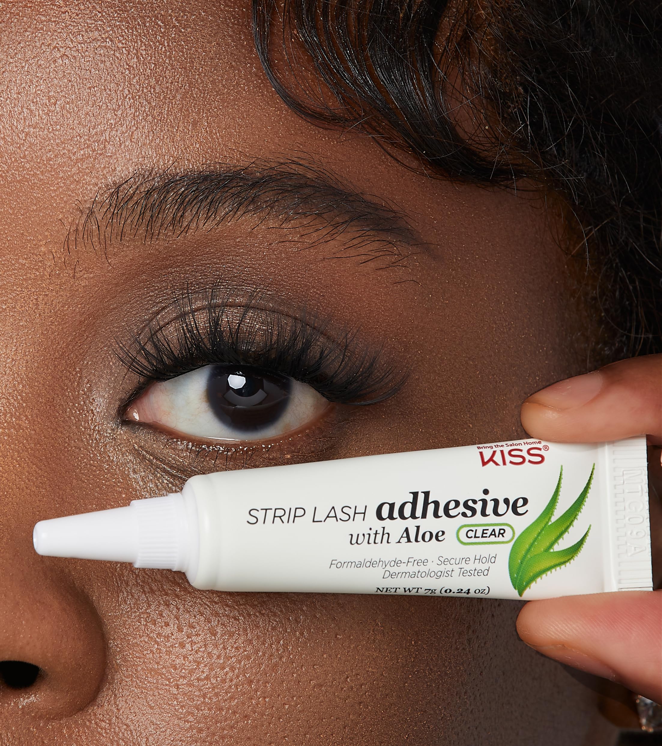 KISS cruelty-free lash adhesive fits ethical beauty routines