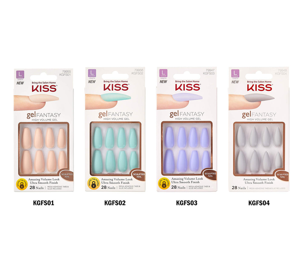 KISS Gel Fantasy close-up shows bold nail art options
