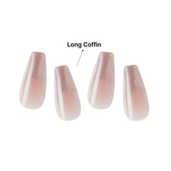 KISS Gel Fantasy full cover kit nails with glue for easy DIY manicure