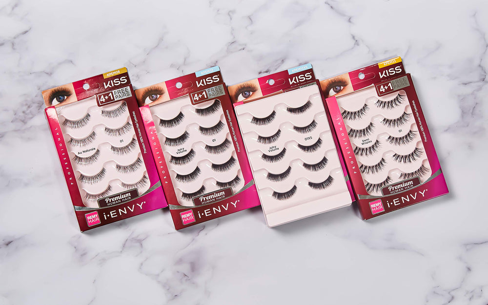 KISS I ENVY Juicy Volume 01 eye look after application with edgy glam