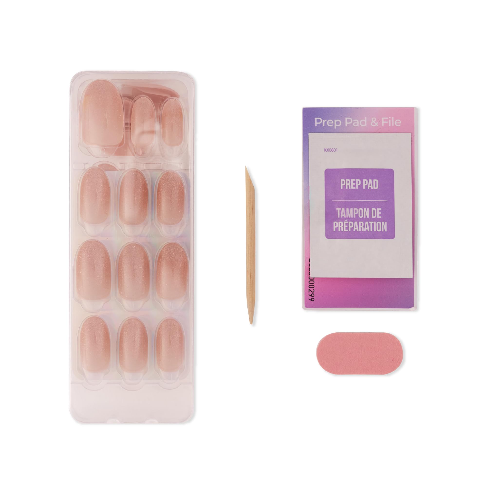 KISS imPRESS mini file ensures precise shaping for perfect fit.