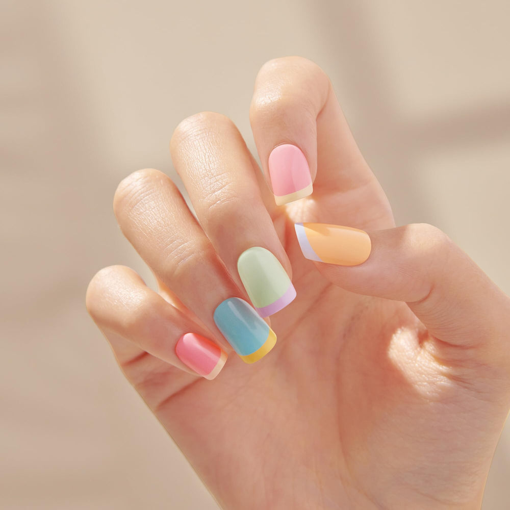 KISS imPRESS ready-to-apply nails offer a glossy salon finish
