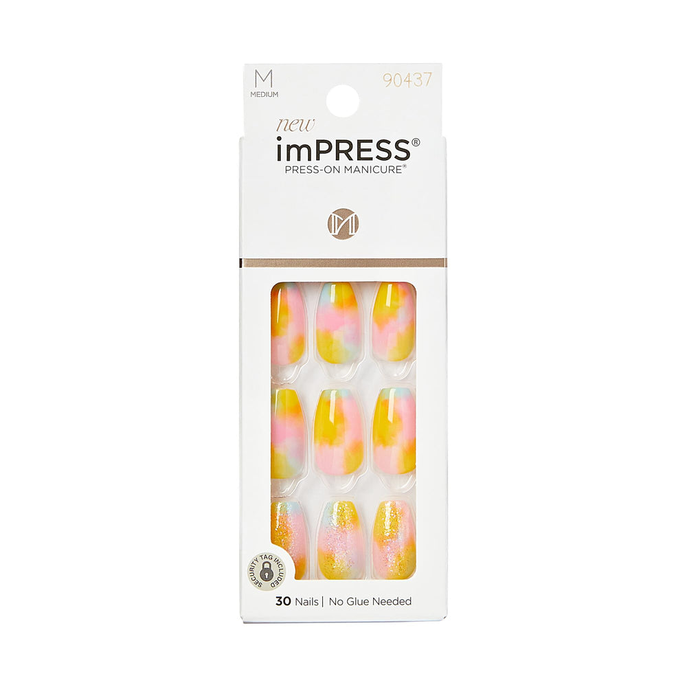 KISS imPRESS No Glue Mani Press-On Nails Candy Syrup set for at-home salon look