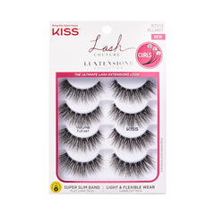 KISS Lash Couture LuXtensions Volume Full Set packaging shows at-home glamour and prep.