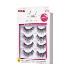 KISS Lash Couture LuXtensions Volume Full Set strip closeup reveals plush lash texture.