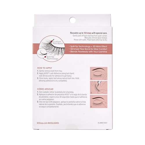 KISS Lash Couture Naked Drama Ruffle outer corner for dramatic emphasis.