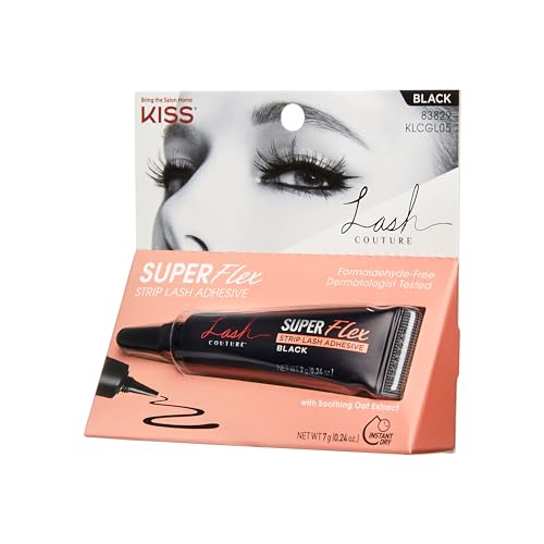 KISS Lash Couture precision nozzle enables precise, mess-free lash glue application.