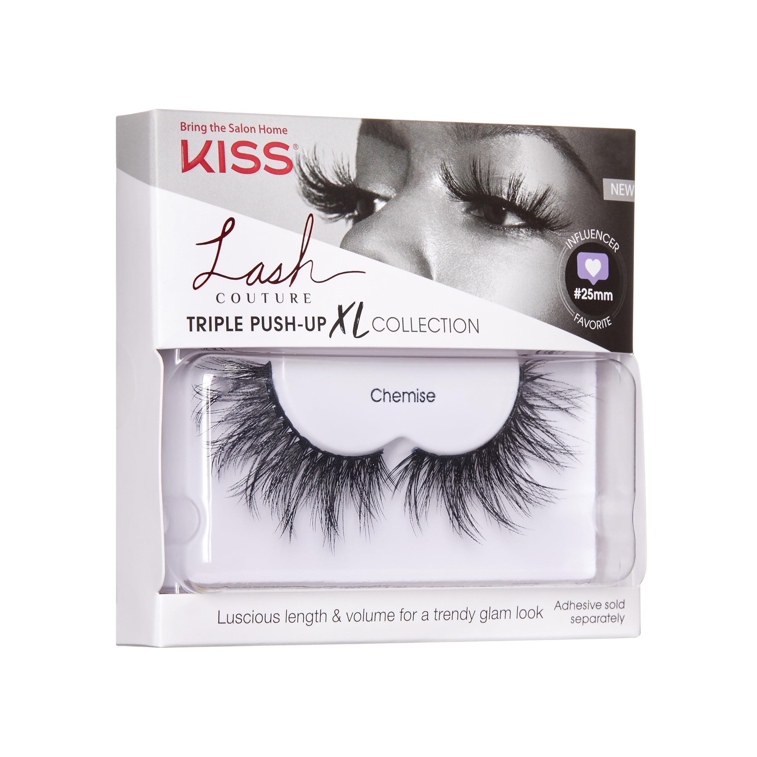 Kiss Lash Couture Triple Push-Up full-fluff close-up reveals layered density.