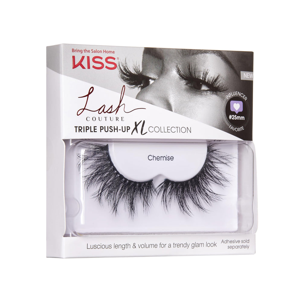 Kiss Lash Couture Triple Push-Up full-fluff close-up reveals layered density.