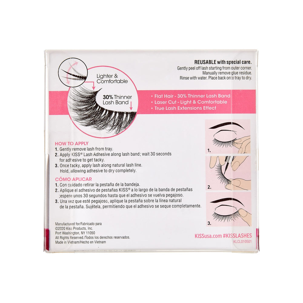 KISS LuXtensions natural-look lashes suit everyday wear and photos.