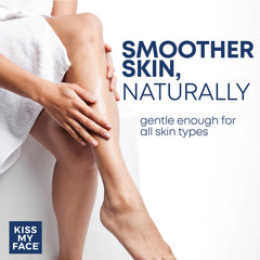 Kiss My Face Moisture Shave Cream Coconut Oil Botanical blend highlights benefits.