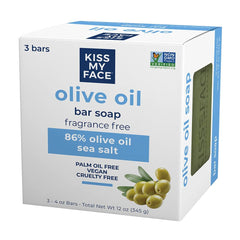 Kiss My Face olive oil moisturizing soap close-up foam for gentle cleansing