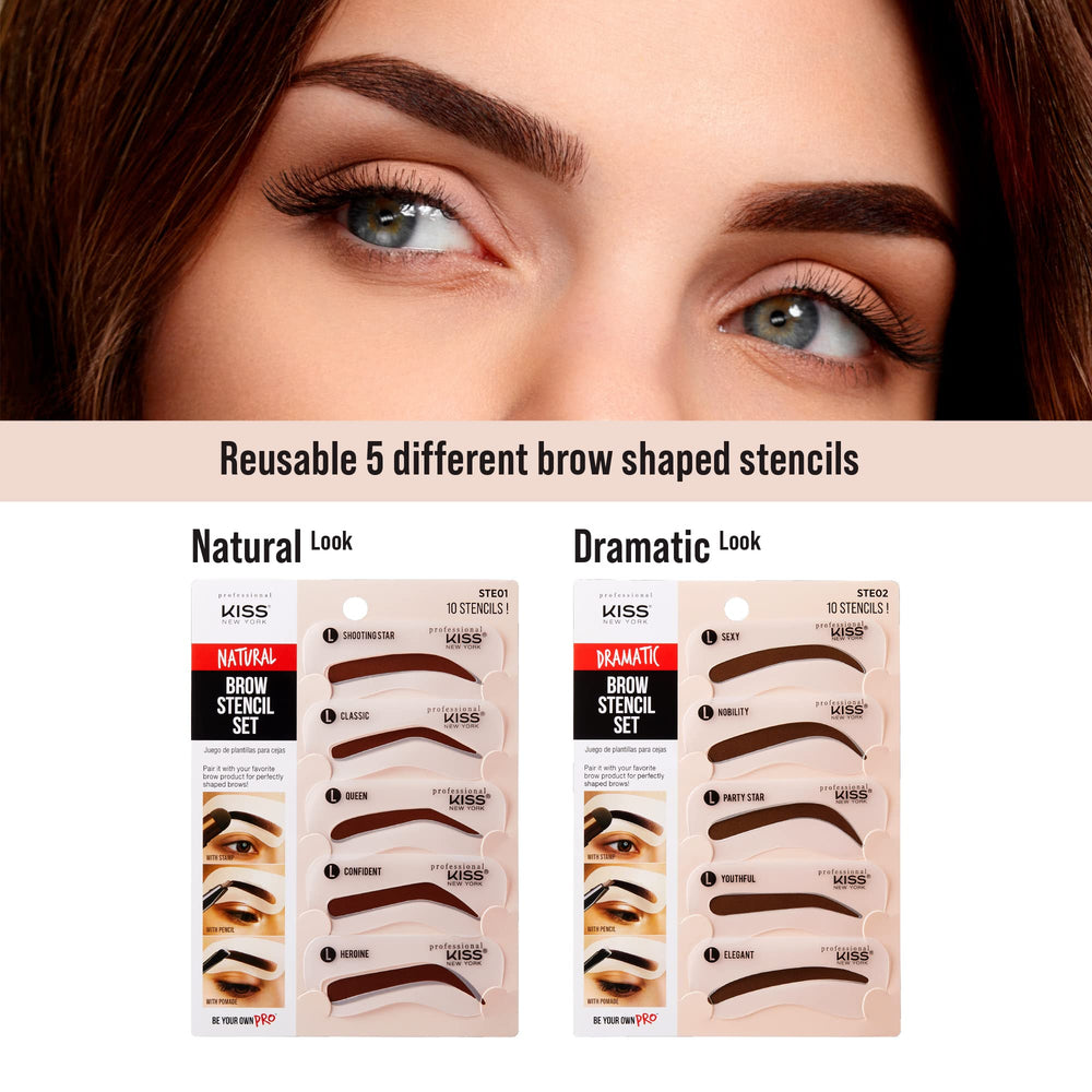 Kiss New York brow kit hairline touch-up, quick makeup fixes anywhere.
