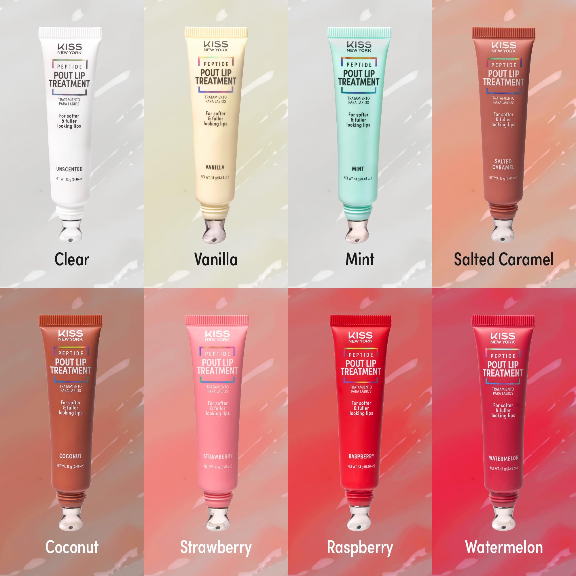 KISS NEW YORK Peptide Lip Treatment with shea butter delivers rich hydration