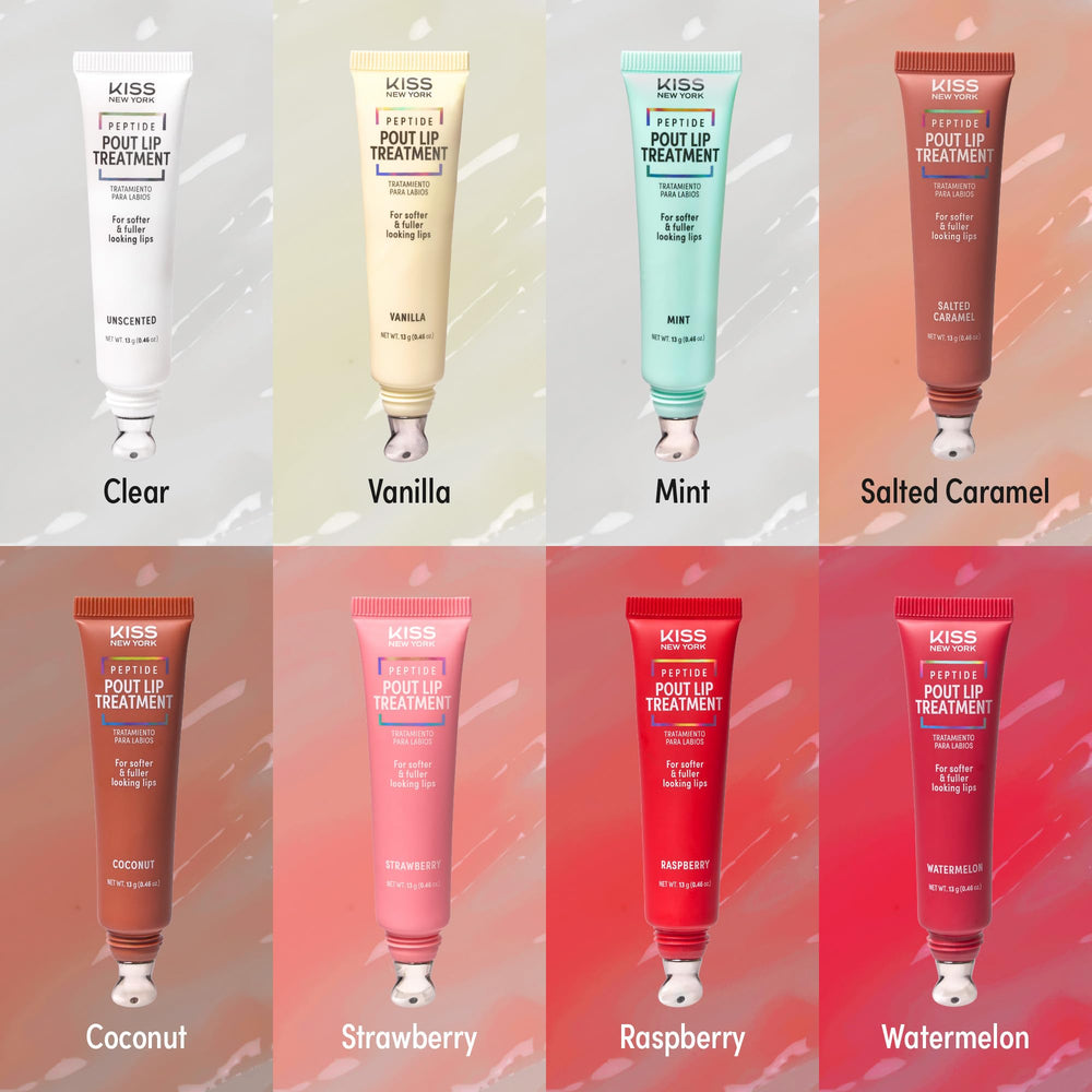 KISS NEW YORK Peptide Lip Treatment with shea butter delivers rich hydration