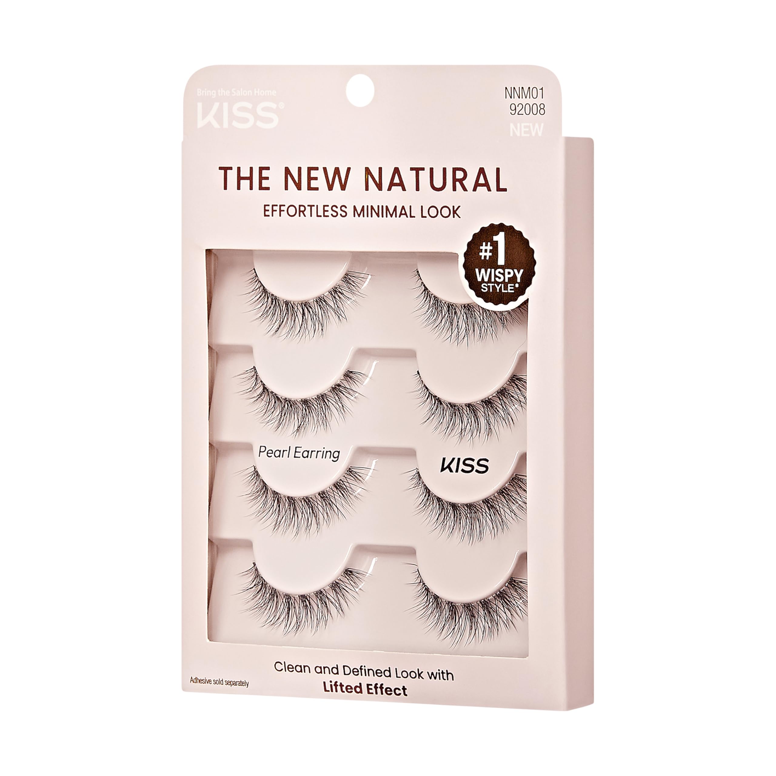 KISS Pearl Earring lash extensions compatibility for flexible use.