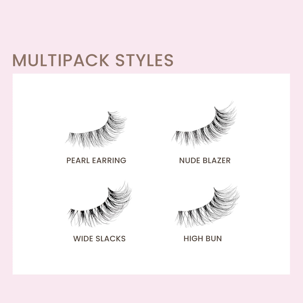 KISS Pearl Earring lash clusters back-to-school-ready look.