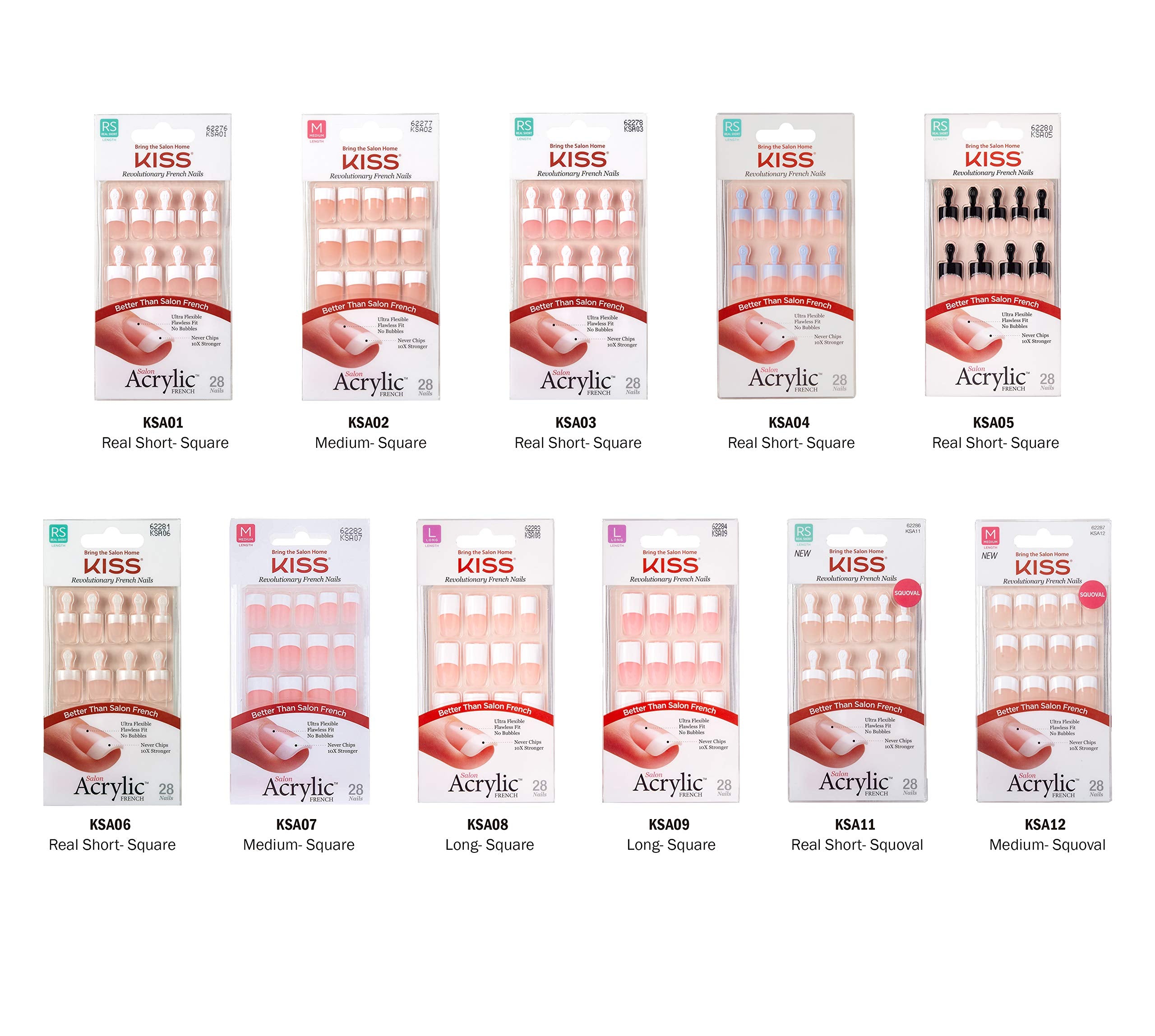 Kiss salon visuals show practical, everyday-use nail solutions.
