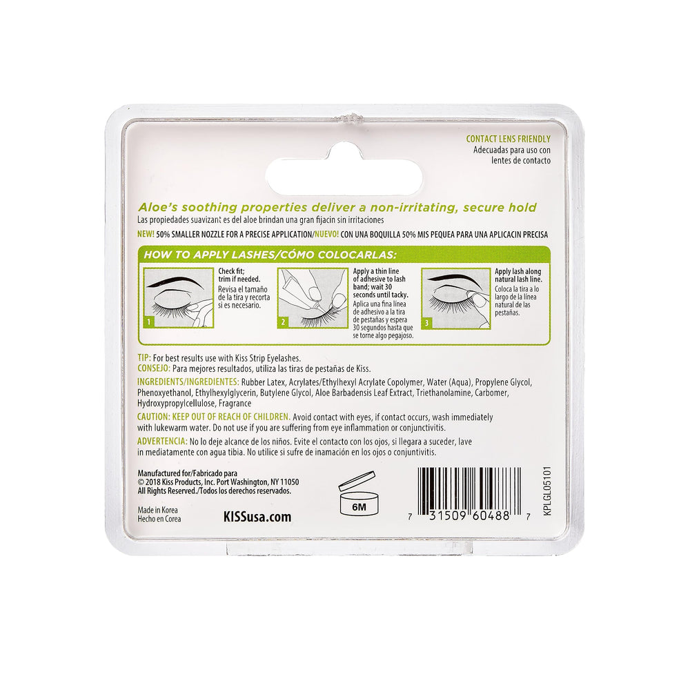 KISS dermatologist tested lash adhesive suitable for sensitive eyes