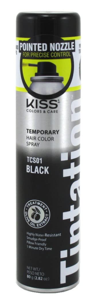 KISS Tintation Black spray front view for quick color touch-ups