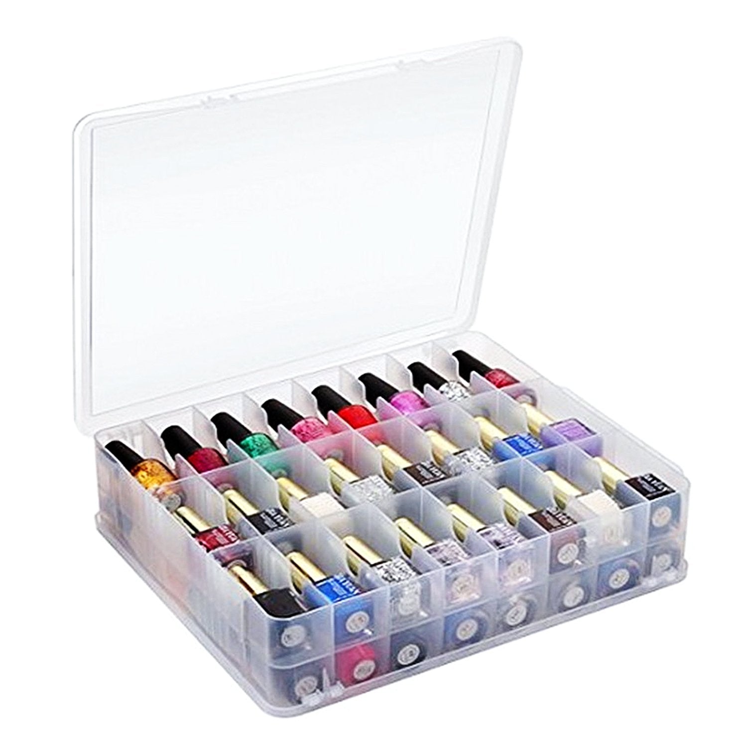 Kissbuty holder shown on a dresser for stylish vanity organization and accessible storage.