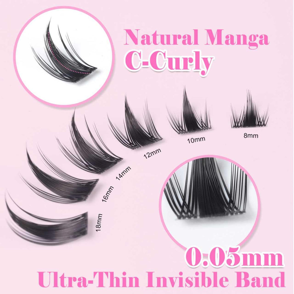 Kisslily beginner-friendly DIY lashes show easy application and comfortable wear