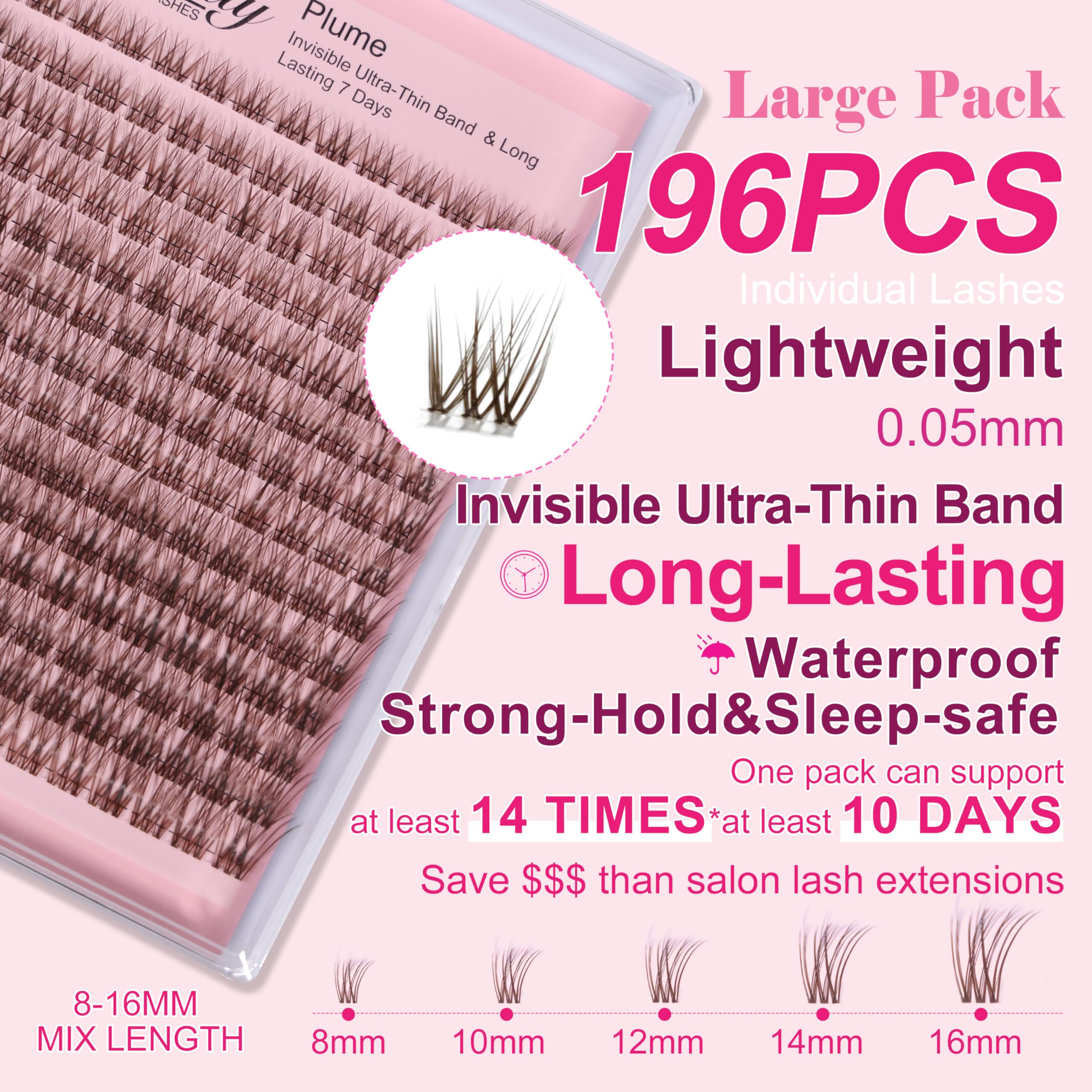 Kisslily Plume Brown Lashes beginner-friendly application for easy DIY lash sets.