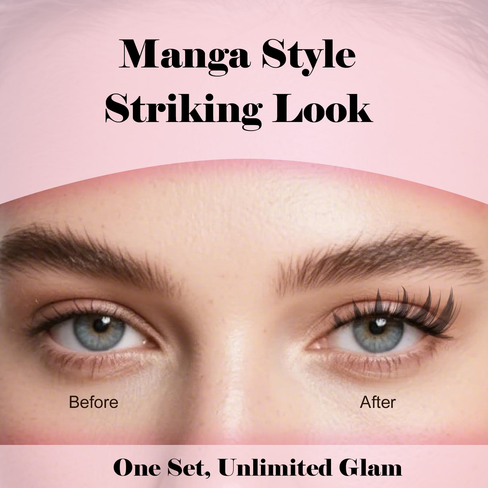 Kisslily wispy fairy eyelash clusters closeup highlighting light natural-feel lashes